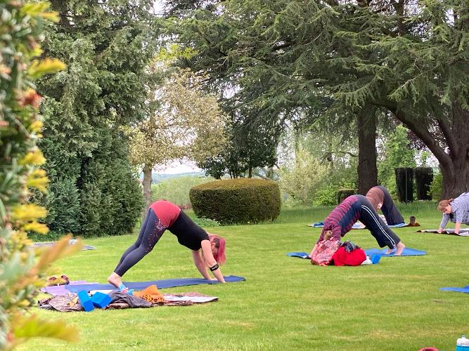 Outdoor Yoga on the Lawn at Holland House with Sharon Gisbourne Join me on Saturday at Holland House, Cropthorne for some oudoor yoga!